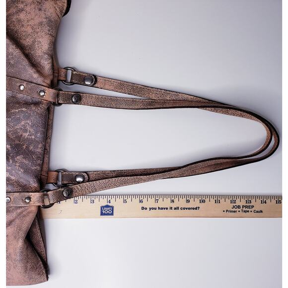 PATRICIA NASH XL Italian Leather Hobo Tote Shoulder Bag Purse Long Straps VGUC - Picture 13 of 16